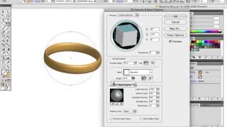 Vector Tuts Quick Tip â Make a Wedding Ring or Wristband Using 3D Effects [upl. by Atolrac110]