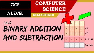 76 OCR A Level H046H446 SLR13  14 Binary addition and subtraction [upl. by Naie]