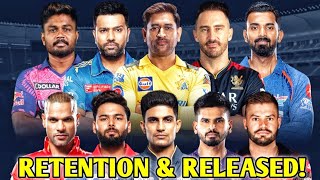 IPL 2024 Retention amp Released List  IPL 2024 Trade  IPL 2024 Auction news today [upl. by Eniak]