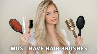 5 MUST HAVE HAIR BRUSHES 🙌🏻✨ [upl. by Assanav]