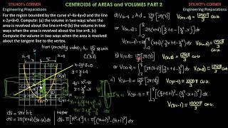 CENTROIDS of AREAS and VOLUMES PART 2 [upl. by True]