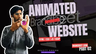 🚀 One Step Up with Awwwards Website Scroll Animation  HTML CSS JS GSAP  Part 02  Brandbeet [upl. by Ulrich921]