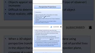 Perspective Projection Properties In Hindi [upl. by Adnana799]