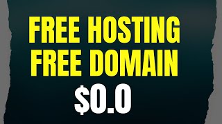 How to get free domain name and free web hosting [upl. by Gavra]