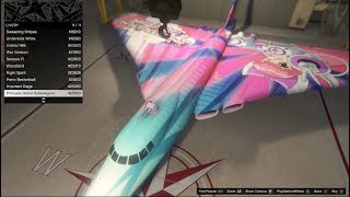 GTA 5  DLC Aircraft Customization Volotol Stealth Bomber [upl. by Cirderf]