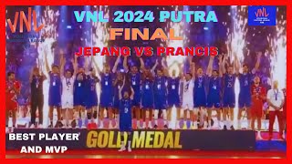 VNL 2024  JEPANG VS PRANCIS  Final Putra [upl. by Ennairak]