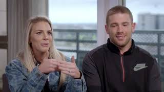 Zach Ertz amp Julie Ertz talk about what life is like for such an accomplished amp competitive couple [upl. by Ednalrym]