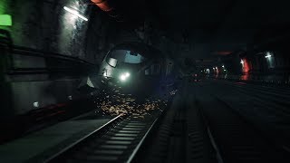 TRAIN CRASH SCENE  VFX STUDENT PROJECT [upl. by Asikal]