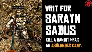 Writ for Sarayn Sadus  Morag Tong Walkthrough TES III Morrowind [upl. by Vacla580]