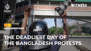 Covering the deadliest day of the protests in Bangladesh  35th July  Witness Documentary [upl. by Enilemme]