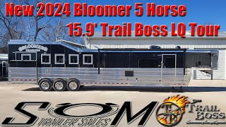 New Bloomer 51 Horse Trailer with Custom 159 Trail Boss Living Quarters Tour [upl. by Vorfeld863]