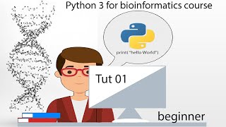 Python 3 for Biologists Course  Absolute Beginner Tut 1 [upl. by Netsrak]