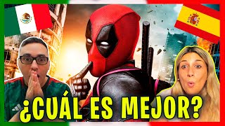 REACCIÓN a DOBLAJE LATINO 🇲🇽 vs ESPAÑOL 🇪🇸 DEADPOOL  AHREPEDO REACCION 😱 [upl. by Aetnahc]