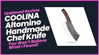 COOLINA Altomino Handmade Chef Knife Review The Ultimate Cutting Power Slice Through Anything [upl. by Assirem]