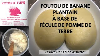 LBDMA  FOUFOU FUFU DE POMME DE TERRE PLANTAIN AND POTATO FUFU KOTOKO FUFU [upl. by Triny]