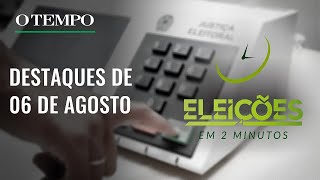 Partidos de Lula e Bolsonaro se enfrentam em capitais e cenário em Contagem  Eleições em 2 minutos [upl. by Minsk]