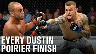 Every Dustin Poirier Finish [upl. by Eelram]