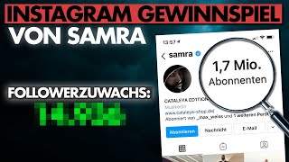 Instagram Gewinnspiel von Samra für 8000€  Selbstexperiment [upl. by Aseel]