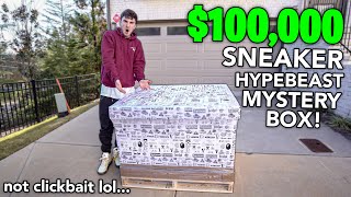 Unboxing The First Ever 100000 Hypebeast Mystery Box [upl. by Aciretal]