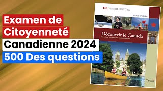 Examen de Citoyenneté Canadienne 2024 [upl. by Ecyoj902]