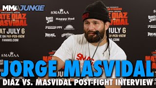 Jorge Masvidal Disputes Scoring in Loss to Nate Diaz 8 Rounds to 2 is Fcking Nuts [upl. by Irahcaz]