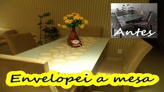 Como Envelopar Mesa de Jantar  Efeito Laqueado  Vidro Leitoso I Lynda de Bonyta [upl. by Hsiwhem69]