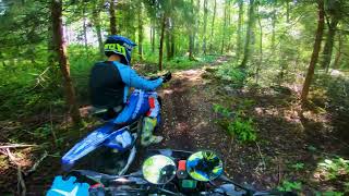 XT660 on a enduro sprint style single track  Mitas MC23 front and E07 rear [upl. by Forrester]