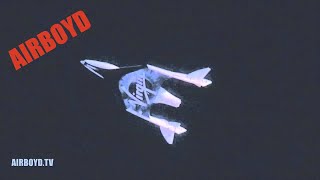 SpaceShipTwos First quotFeatheredquot Flight [upl. by Niledam]