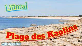 Plage Artificielle Des Kaolins  Ploemeur  Littoral Breton  Mer  Morbihan  Bretagne Sud  France [upl. by Yessydo391]