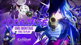 Commendable Montage by Clorinde  F2P Damage Showcase  Genshin Impact v50 [upl. by Daffie]