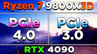 PCIe 40 vs PCIe 30  Ryzen 7 9800X3D  RTX 4090  PC Gameplay Benchmark Tested [upl. by Edelstein957]