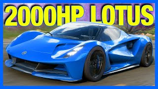 Forza Horizon 5  2000 Horsepower Lotus Evija FH5 Lotus Evija Test Drive [upl. by Jareb676]