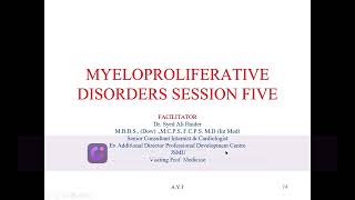 MYELOPROLIFERATIVE DISORDERS SESSION 5 MYELOFIBROSIS [upl. by Ellehcyar116]