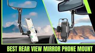 Best Rear View Mirror Phone Mount Drive Safe Keep Your Phone Handy [upl. by Adnilab]