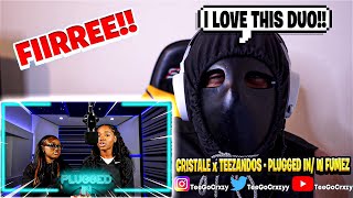 UK WHAT UP🇬🇧 Cristale x Teezandos  Plugged In w Fumez The Engineer  REACTION [upl. by Seftton]