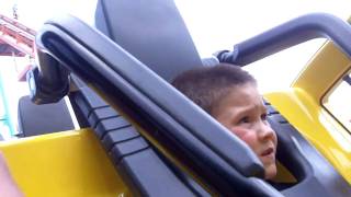 Jakes first roller coaster ride  The Carolina Cobra  Carowinds 2010 [upl. by Nahpos]