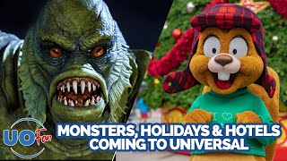 Universal Epic Universe Hotel Updates Dark Universe Monster Animatronics amp Details on the Holidays [upl. by Aidam63]