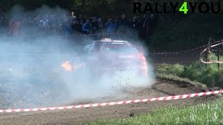 Van Woensel on Fire  Rallye du CondrozHuy 2014 HD [upl. by Noell]