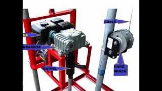 PORTABLE TUBEWELL DRILLING MACHINE [upl. by Eclud]