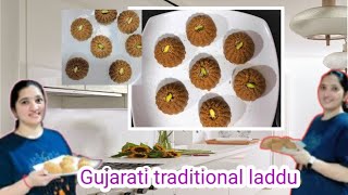 Gujarati traditional laddu ladoo recipe churma ladoo traditionalfood churmaladdu [upl. by Ecerehs]