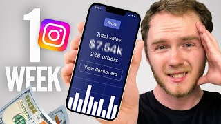 I Tried Dropshipping on Instagram for 1 Week [upl. by Adekahs]