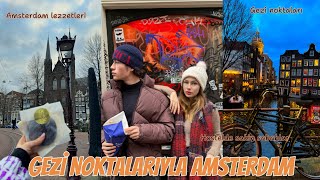 GEZİ NOKTALARIYLA KIŞIN AMSTERDAM hostel sabahları ve Amsterdam hakkında birkaç bilgi [upl. by Eelirem]