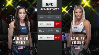 Jihn Yu Frey vs Ashley Yoder UFC Vegas 33 FULL FIGHT CHAMPIONSHIP [upl. by Watson]