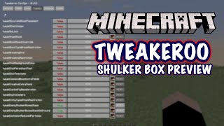 Minecraft 119  Tweakeroo Shulkers Box Preview Inventario [upl. by Fee]