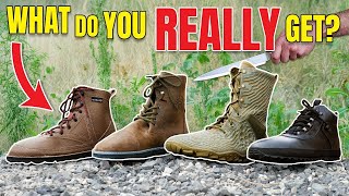 Top 4 barefoot hiking boots cut in half  Vivobarefoot  more [upl. by Florenza]