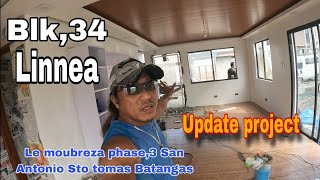 Linnea Blk34 project update interior Le moubreza phase3 San antonio Sto tomas Batangas EP591 [upl. by Enohs]