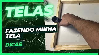 Como preparar uma tela para pintura canvas [upl. by Eseenaj]