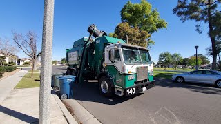 Calmet services CNG Peterbilt Amrep 140 on Trash [upl. by Morita]