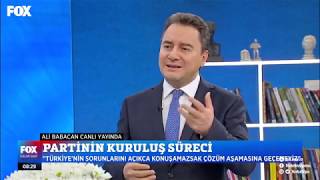 Ali Babacan Fox Tv Konuşması Tamamı [upl. by Carilyn]