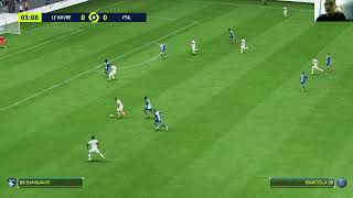 Havre  PSG My reactions and comments gameplay EA Sports FC 24 [upl. by Eicyac]